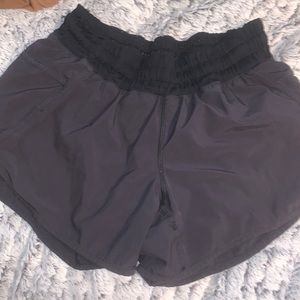 Lululemon high waisted tracker short. Size 6. Slightly worn but good condition.